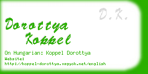 dorottya koppel business card